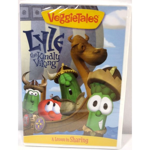 VeggieTales Lyle The Kindly Viking DVD Lesson in Sharing New Vintage 2003 sealed - Picture 6 of 6